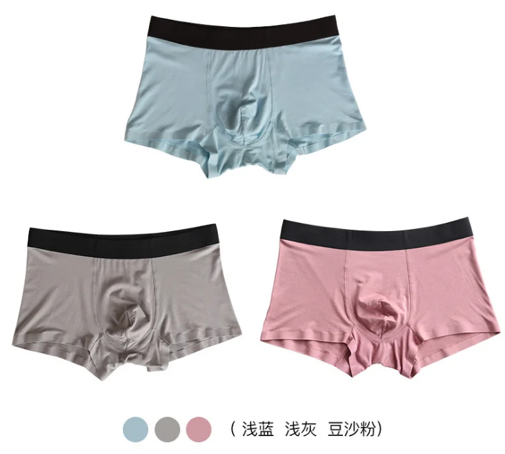 mixed color 13 Размеры L-5XL 3 шт./пакет Лидер продаж Твердые Цвет классический модальное бесшовное сексуальное мужское нижнее белье, боксеры, шорты, трусы - Цвет: mixed color 13