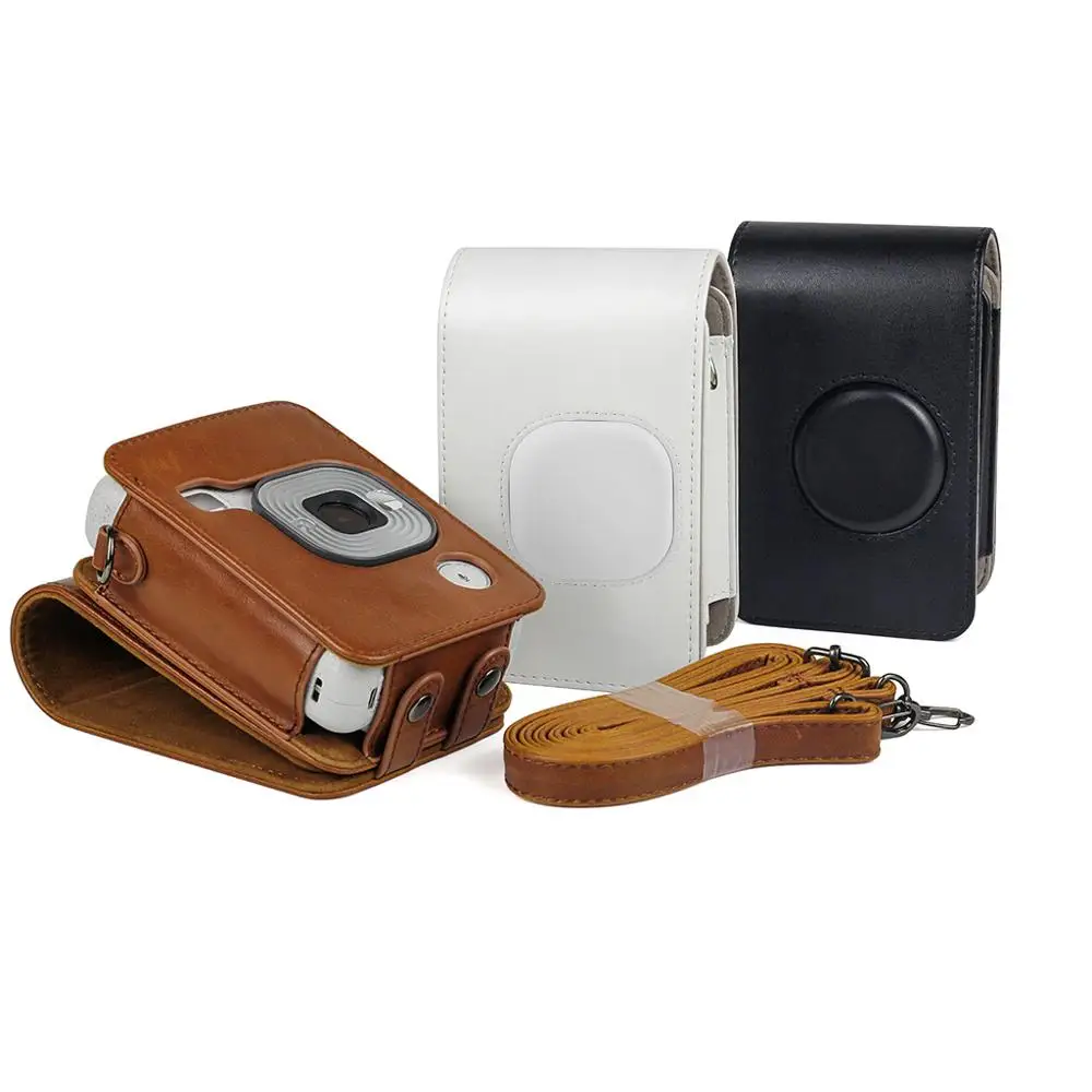 PU кожаный защитный чехол сумка для камеры с плечевым ремнем для Fujifilm Mini Liplay A5YA