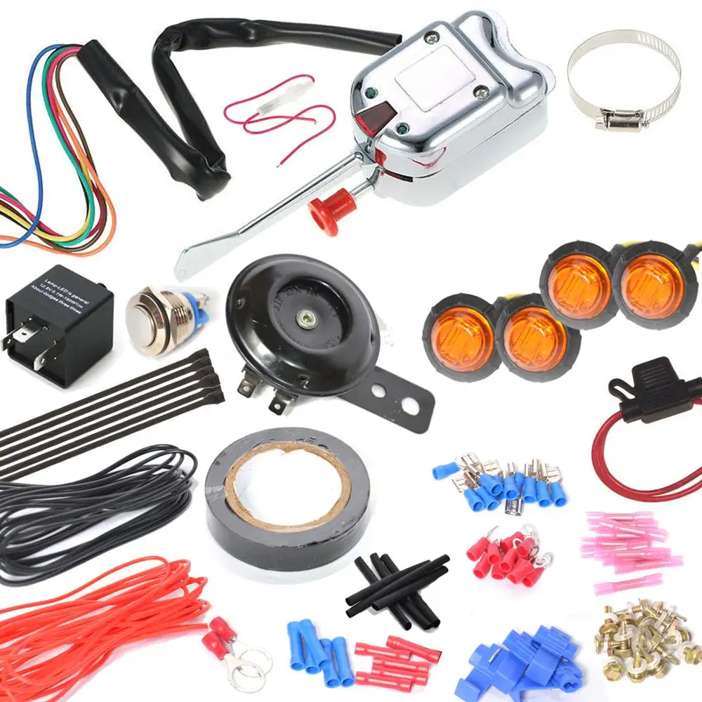 SXS UNIVERSAL STREET LEGAL TURN-SIGNAL /& LED LIGHT KIT w//HORN /& LICENSE PLATE