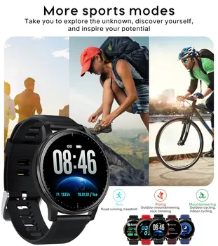 

40# Men Women Waterproof Smart Watch Sport Fitness Tracker Smart Band Heart Rate Blood Pressure Monitor Pedometer Smartwatch