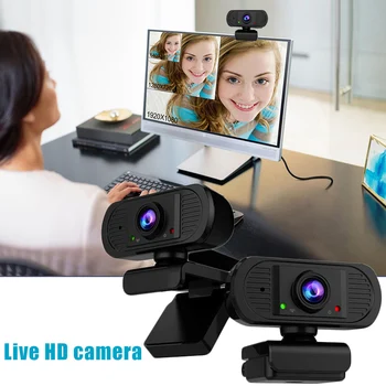 

USB 2.0 HD 1080P Webcam Camera Video Calling with Microphone Mic for PC Laptop Home Office I88