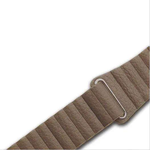 Leather Loop Watch Strap for Apple Watch Band Magnetic Buckle Closure Watch Band for Apple Watch Bands 38mm And 42mm - Цвет ремешка: Коричневый