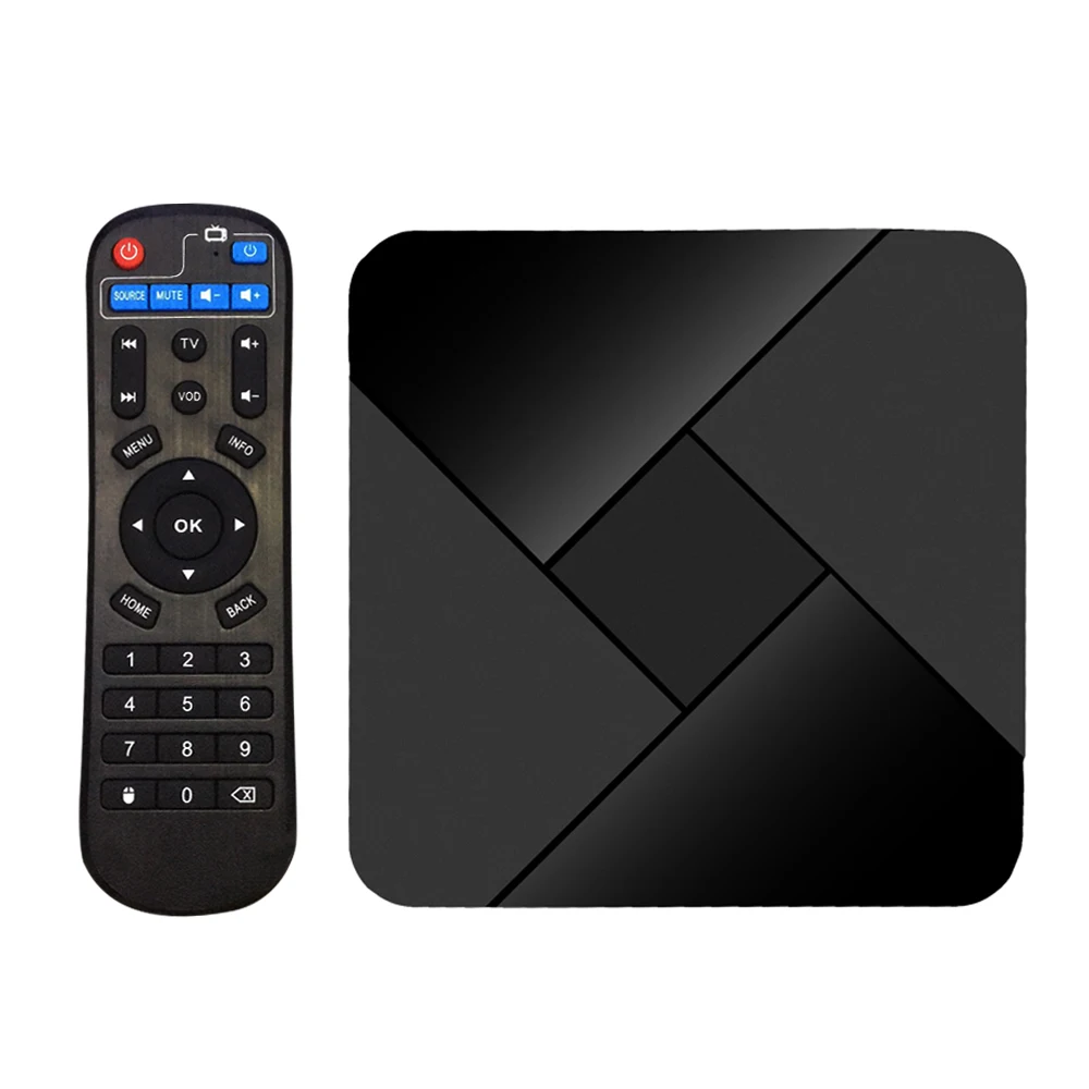 X5 Smart Android 7.1.2 ТВ приставка Amlogic S905X четырехъядерный UHD 4K медиаплеер ТВ H.265 BT4.0 2,4G WiFi с пультом дистанционного управления