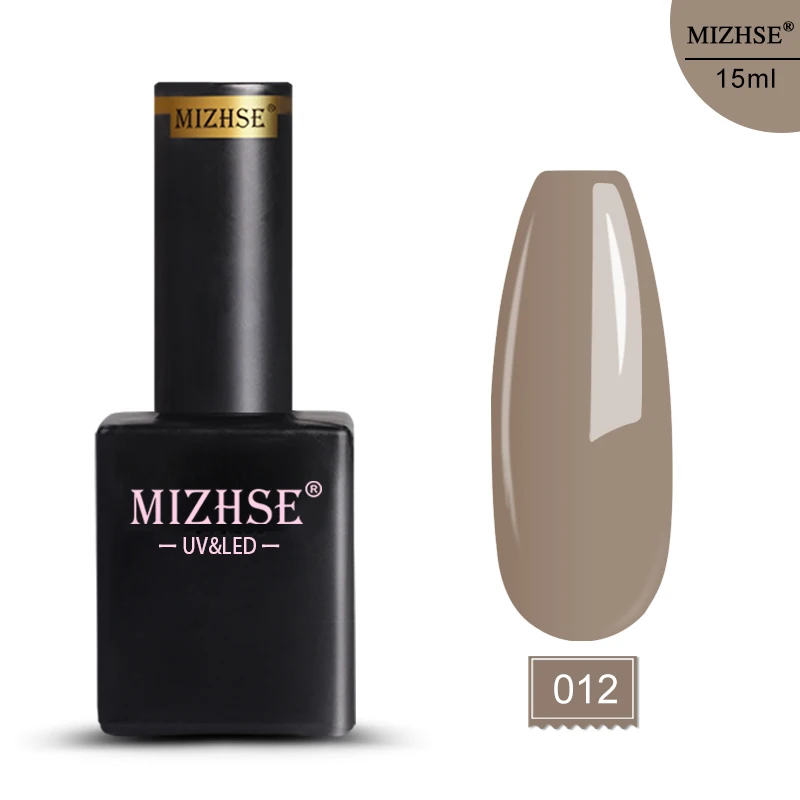 E012 MIZHSE 15 мл 72 цвета Гель-лак для ногтей гибридные Лаки УФ светодиодный все для маникюра замочить от длительного Блестящий Гель-лак для ногтей - Цвет: E012