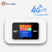 Tianjie 3g 4g lte wcdma umts gsm wifi roteador 150mbps cat4 modem de bolso portátil de alta velocidade desbloqueado com slot para cartão sim