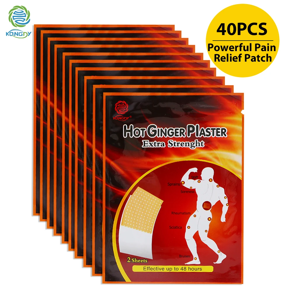 

KONGDY 40 Pieces Pain Relief Plaster Chinese Traditional Medical Pain Patch Herbal Pain Patch Arthritis/Rheumatism Treatment