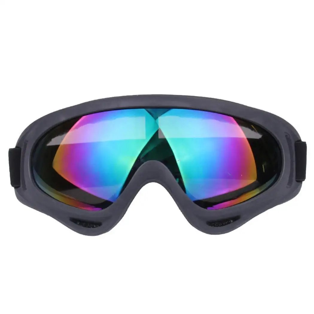 multicolor Ветрозащитные очки для катания на лыжах для взрослых, противотуманные очки для улицы с защитой от ультрафиолета, PC очки - Цвет: multicolor