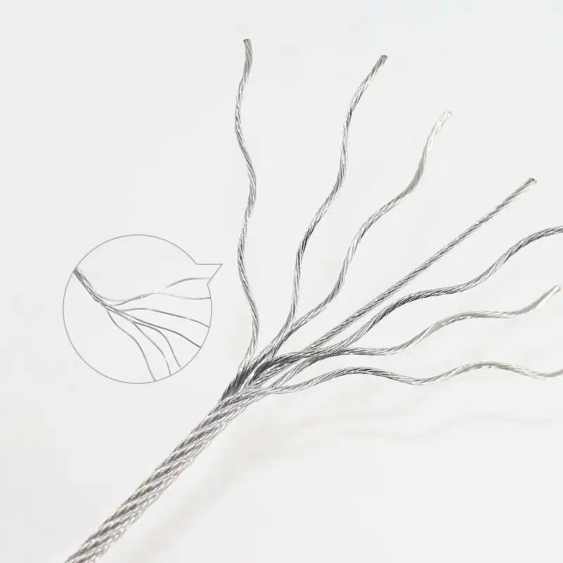 SS304 stainless steel wire rope cable 1X7 Structure 0.4-3MM Diameter and 7x7 Structure 0.6-8MM Diameter Wire Rope Cable (2)