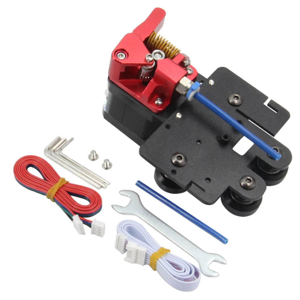 Dual Gear Extruder with 4pcs Pulleys Upgrade Support Plate with Stepper Motor Kit Easy Print Flexible Filament for Ender 5 Serie upgrade dual gear extruder with pulleys with stepper motor kit easy print flexible filament for ender3 v2 ender 3 cr10series