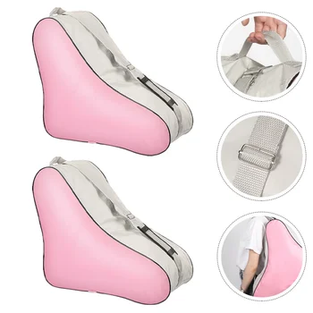 

2PCS Ice Skates Bag Roller Skating Bag Triangle Backpack Roller Skates Tote Bag Roller Skating Storage Bag for Gym Sport Home St