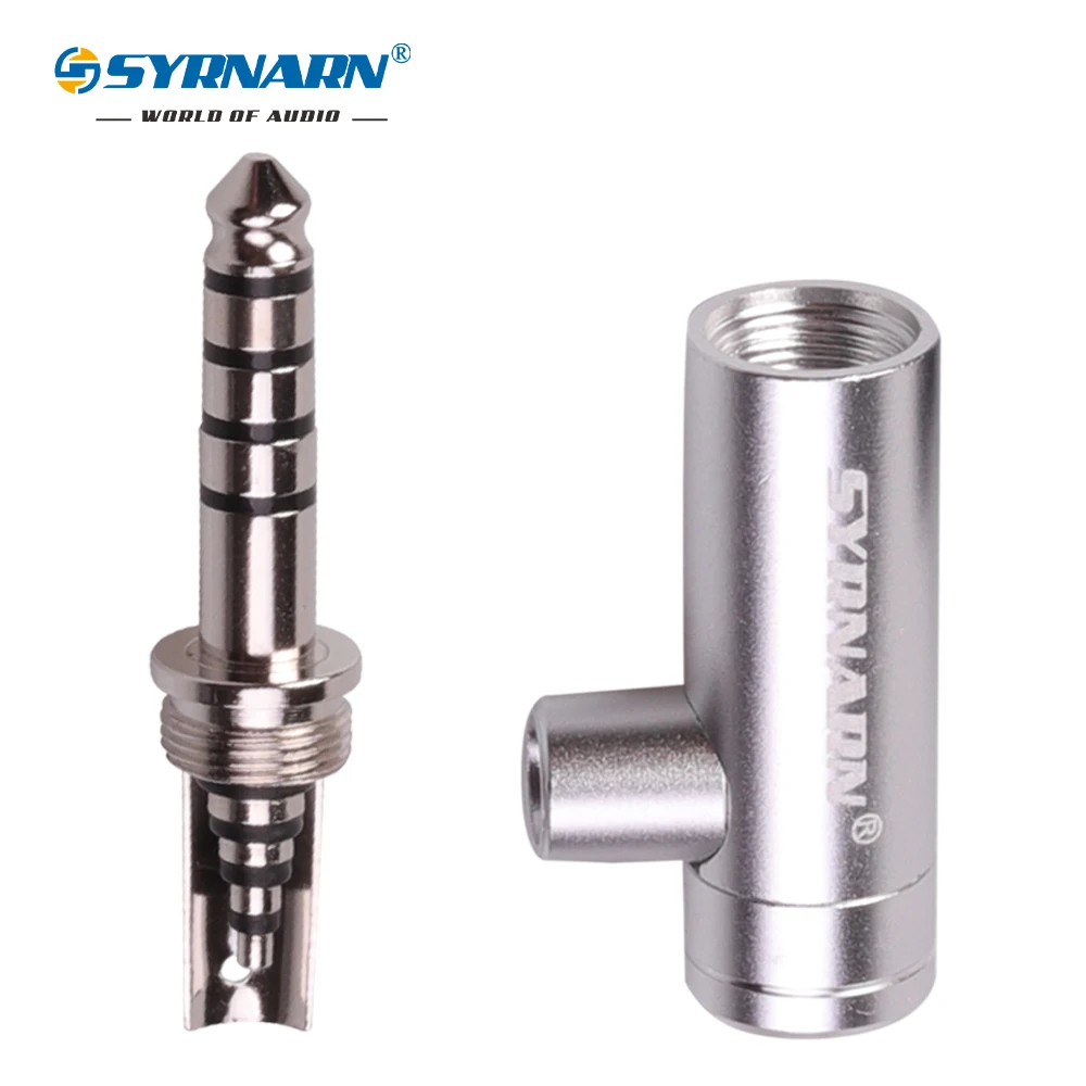 1PCS 4 4mm 5 Poles Audio Jack Earphone Male Plug Pin Adapter For NW WM1Z A Player HiFi Headphone Solder Wire Connector i D 4 5mm