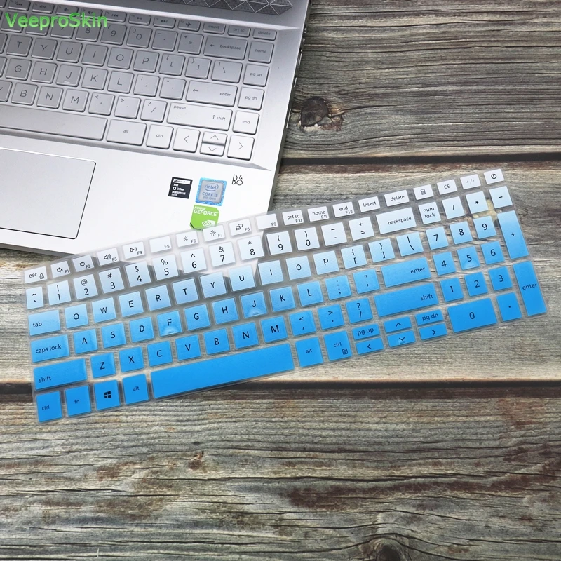 15 15,6 дюймов силиконовый защитный чехол для ноутбука Dell Inspiron 15 5584 5586 чехол для клавиатуры ноутбук i5584-7063SLV 7590 7591 - Цвет: fadeblue