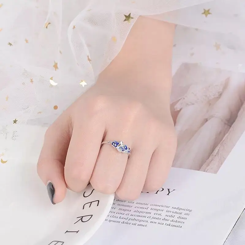 Adjustable Open Ring 925 silver Ring for women 5