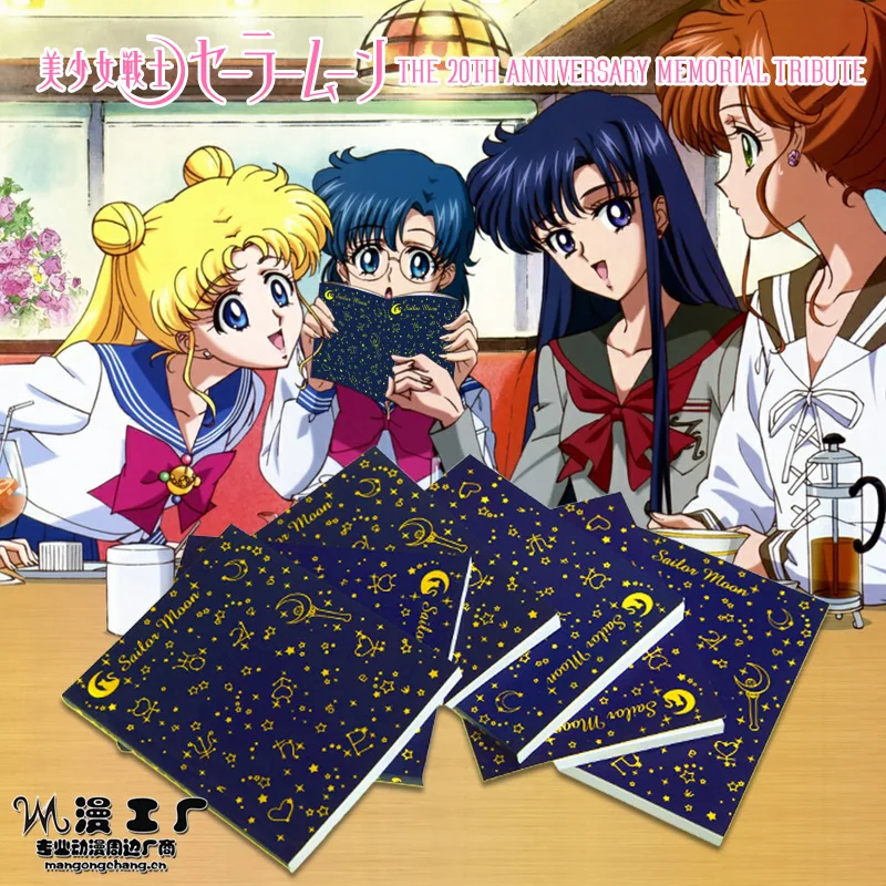 

14cm Anime Sailor Moon Notepad Notebook Anime Peripheral Notebook Stationery Gifts for Students