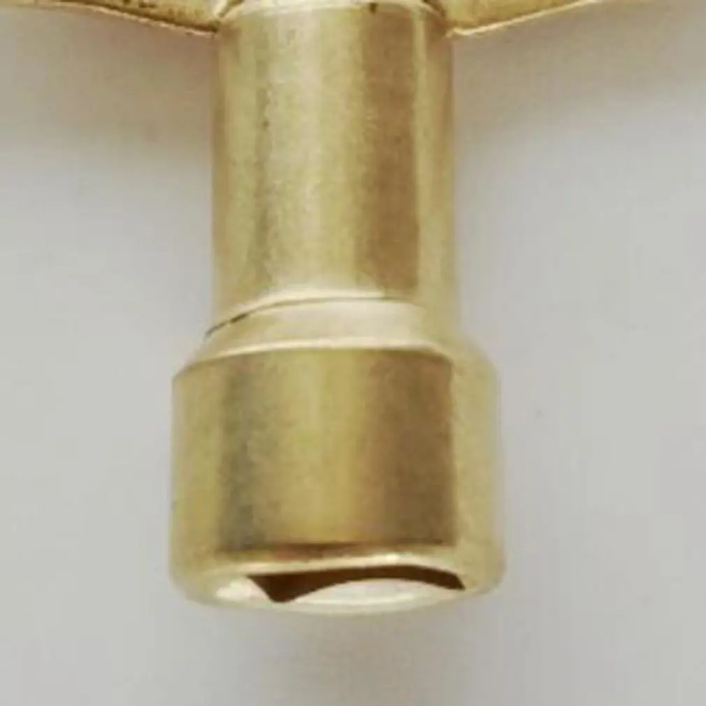 Профессиональный Металлический водопроводный кран золотого цвета, переключатель, кран, ключ для радиатора, клапан, ключ для счетчика воды, клапан, ключ для шкафа