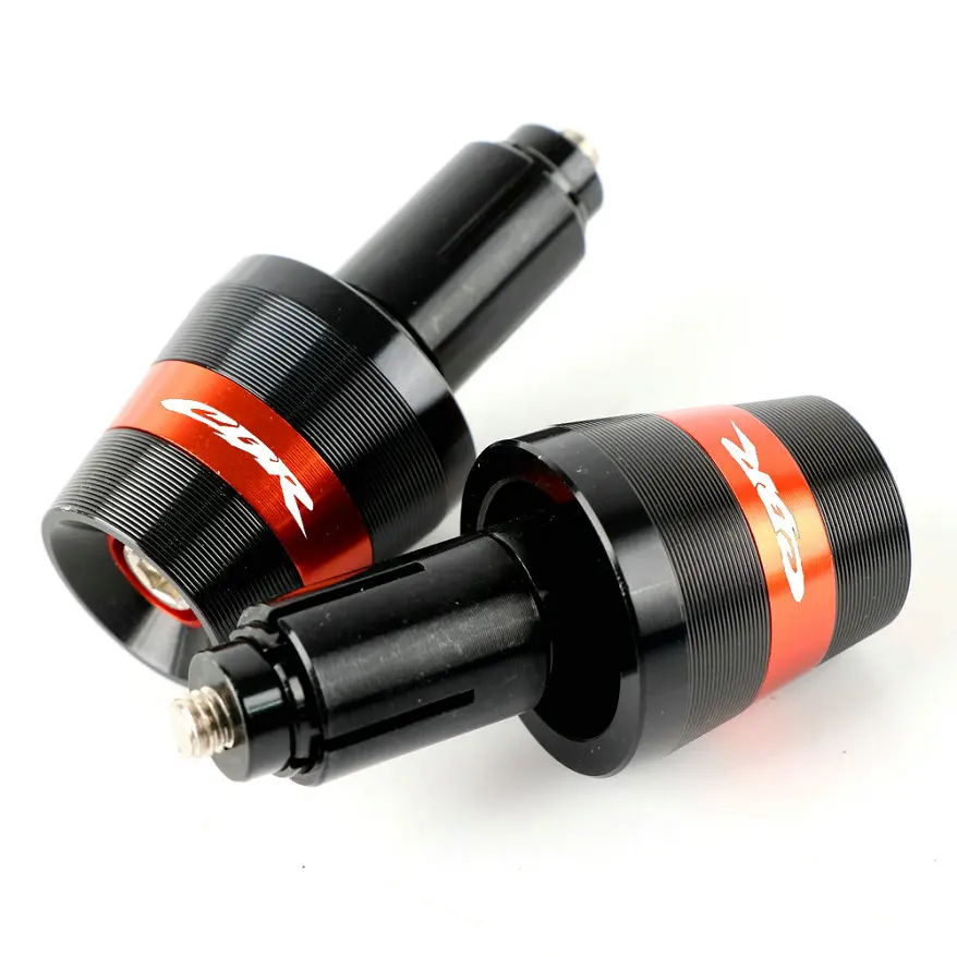 Для Honda CBR 600 F2, F3, F4, F4i 7/8 ''22 мм ручки на руль мотоцикла Мото ручка Торцевая крышка вес Вилка слайдера - Цвет: Orange