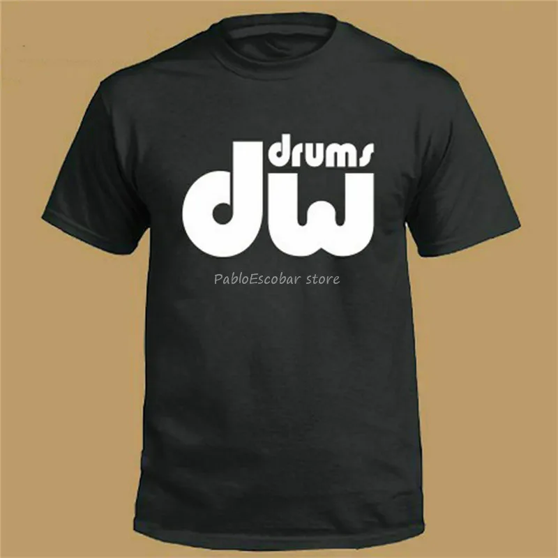 Men Brand Tshirt Summer Top Tees Dw Drums Music Logo T Shirt 4xl 5xl
