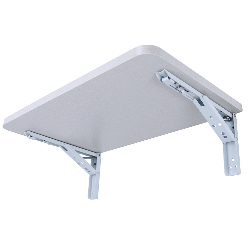 

2PCS,10 Inch to 16 Inch Cheap Heavy Duty Stainless Steel Folding Desk Table Wall Mount Movable Hanging Angle Shelf Brackets