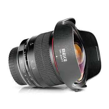 

MEKE MK 8mm f3.5 Ultra Wide Fisheye Lens for NIKON DSLR Camera D500/D7200/D5500/D3400/D3200/D3000with APS-C/Full Frame+Free Gift