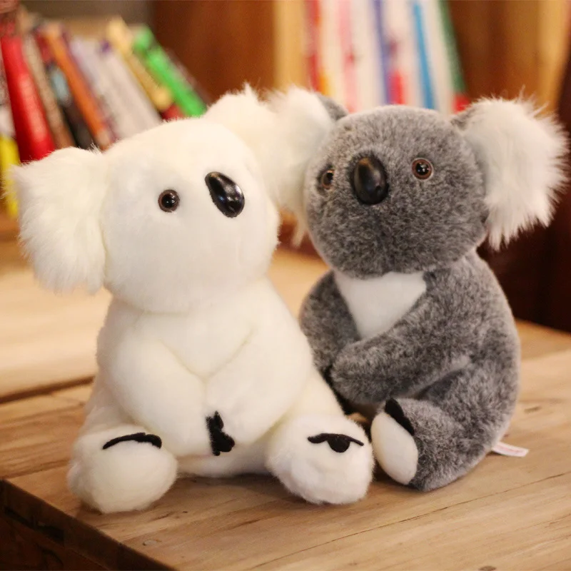 13cm Sevimli Koala Pelus Oyuncaklar Beyaz Gri Macera Koala Bebek Yumusak Pelus Cocuk Dogum Gunu Noel Hediyesi Stuffed Plush Animals Aliexpress