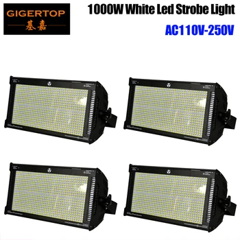 Price Gigertop TP-S1000 1000W White Color 5050SMD Stage Led Strobe Light New Design Power Con Socket Power IN/OUT 800 X 1.2W White Led