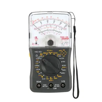 

Mini Handheld Analog Multimeter AC/DC Voltmeter Ammeter Resistance Continuity Capacitance Fuse & Diodes Tester