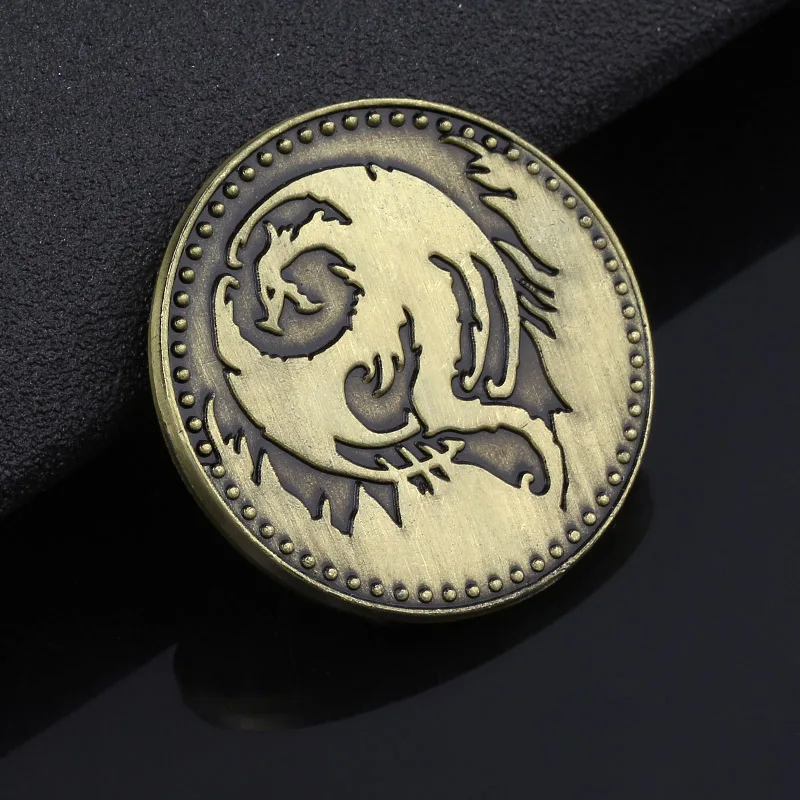 

Hot Game The Elder Scrolls Online Elseyr Keychain For Men Women Flying dragon ar Keyring Trendy Accessories jewelry