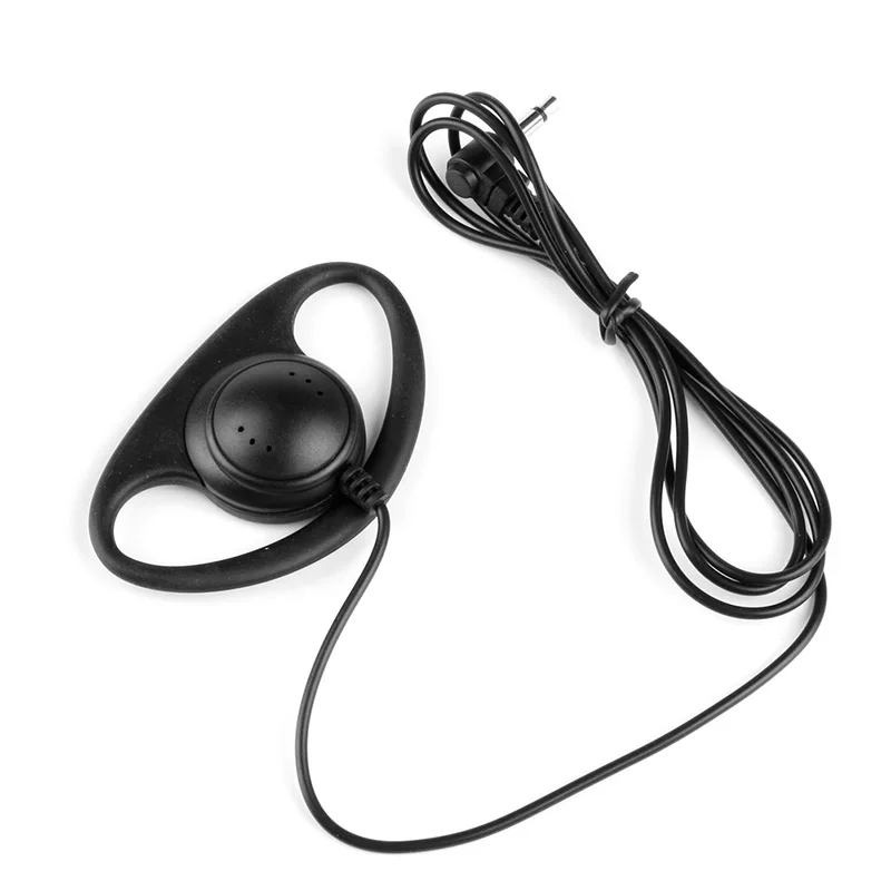 1 PC 3.5mm Jack D-Shape Listen Only Earpiece Headset For Two Way Radios Walkie Radio Drop Shipping