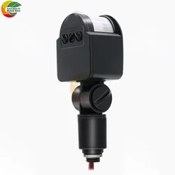 Enhanced Outdoor Infrared Motion Sensor Light Switch with Automatic Control (Black)