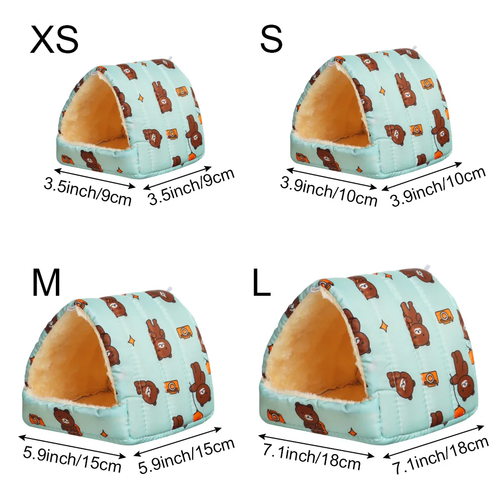 Soft Plush Small Animal Bed for Hamster Rabbit Squirrel