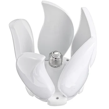 

LED Garage Light Bulbs Deformable 5-Blades Ceiling Fixture Light Foldable Workshop Lamp _WK
