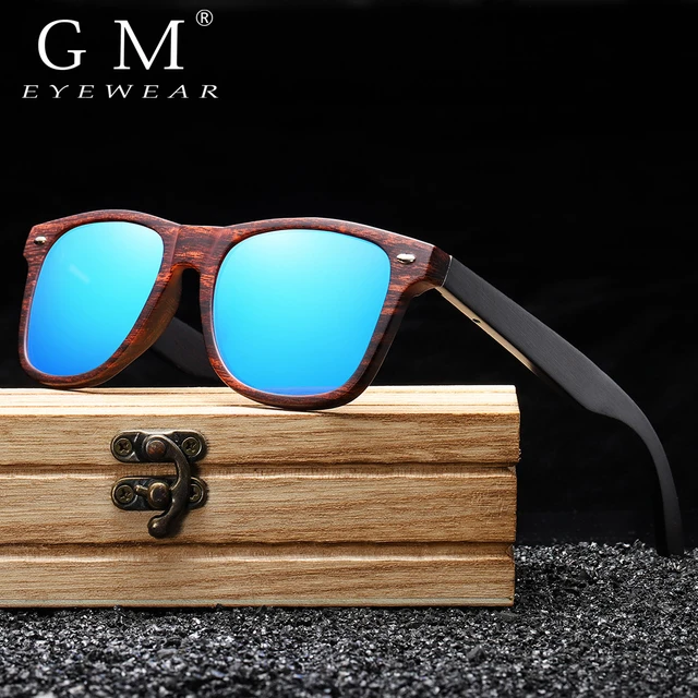 GM Handmade Natural Wooden Sunglasses Men Polarized Eyewear Women Mirror  Vintage Oculos de sol masculino UV400 Polarized Lens - AliExpress