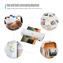 

OSMILE SL200 Laminator Machine Hot and Cold Laminating Machine Two Rollers A4 Size For Document Photo Picture Credit Card New In