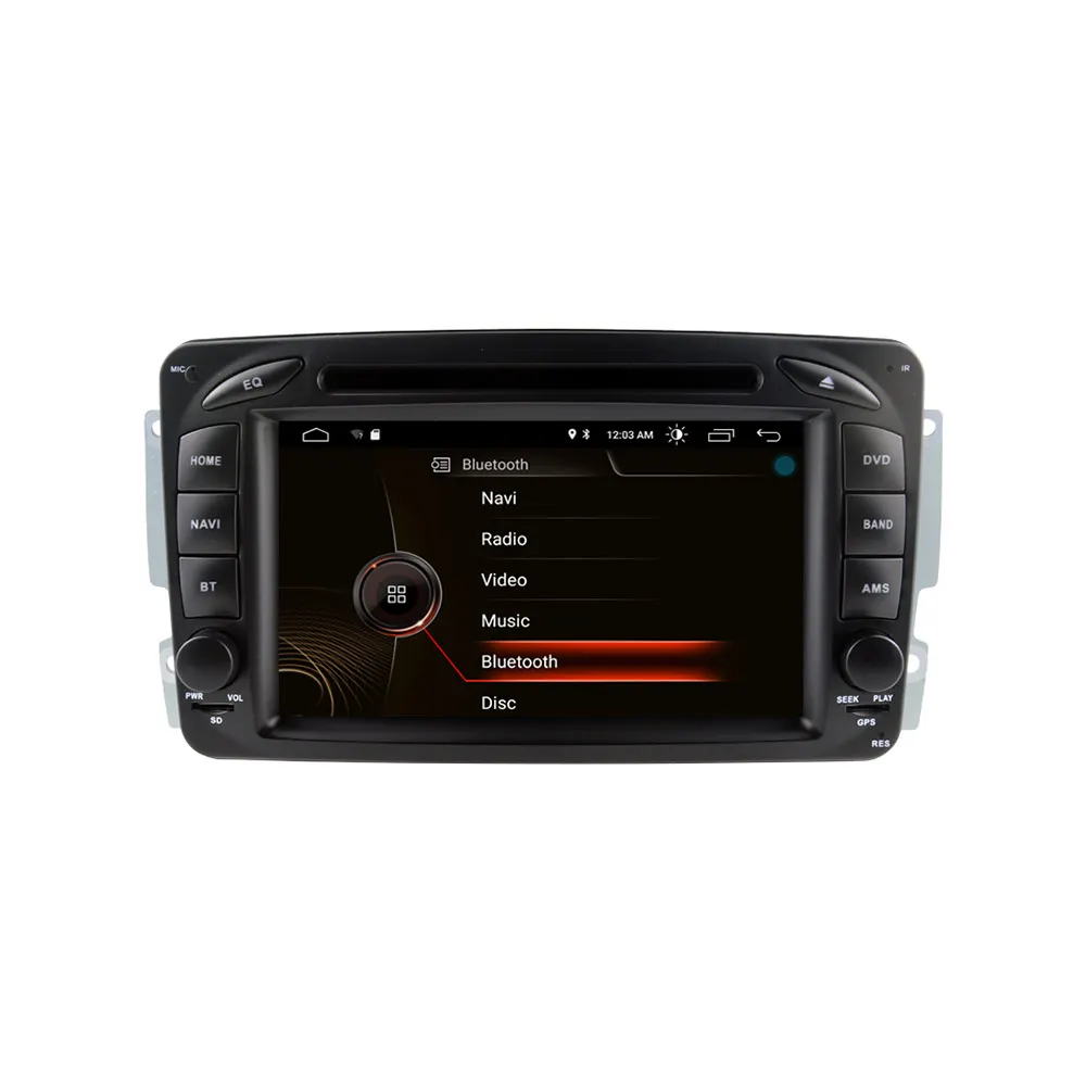 Top 7 Inch Android  9.0 Car GPS navi multimedia For Mercedes Benz W203 W208 W209 W210 W463 W163 W168 no DVD player tape video radio 7