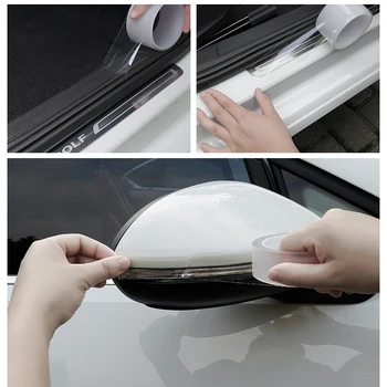 

Car Door Edge Anti-Scratch Protection Body Film Adhesive Car Scotch Tape for skoda octavia fabia rapid yeti Kodiaq car styling