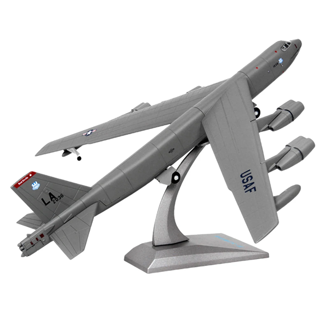 Масштаб 1/200 литой Американский B-52 Бомбер игрушечный самолет модель домашний