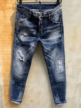 

NEW Men Jeans Ripped for Men Skinny DSQ D2 Jeans Pants Men Jeans Zipper Outwear Man Pants 1 order