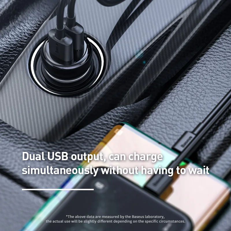 Автомобильный fm передатчик Baseus Bluetooth 5 0 3.1A USB Автомобильное зарядное устройство AUX