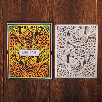 

YaMinSanNiO Flower Frame Dies Background Metal Cutting Dies New Card Making Craft Paper Stencil Templates for Diy Scrapbooking
