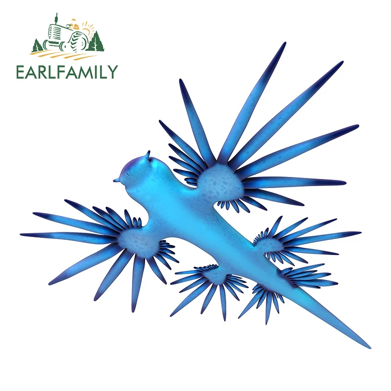 Виниловая наклейка для автомобиля EARLFAMILY 13 см с голубым драконом глаукусом