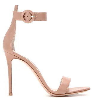 

Woman Word Bring Ankle Hasp Package With Super High With Wine Velvet Sandals Women's Shoes