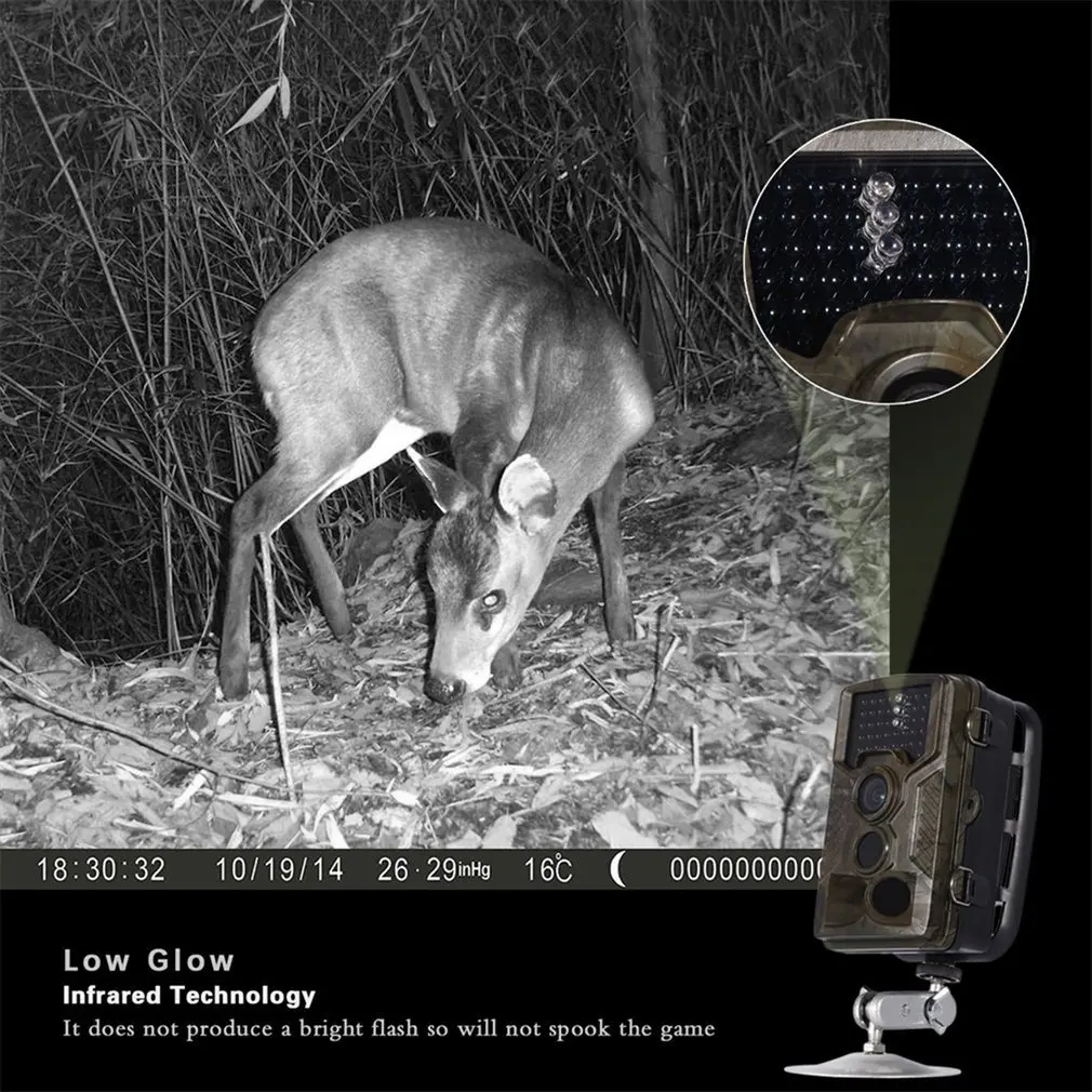0.2-0.6s Toggle Speed Waterproof IP56 Scouting 2.4'' TFT-LCD color monitor HD Infrared Trail Digital Hunting Camera H-801