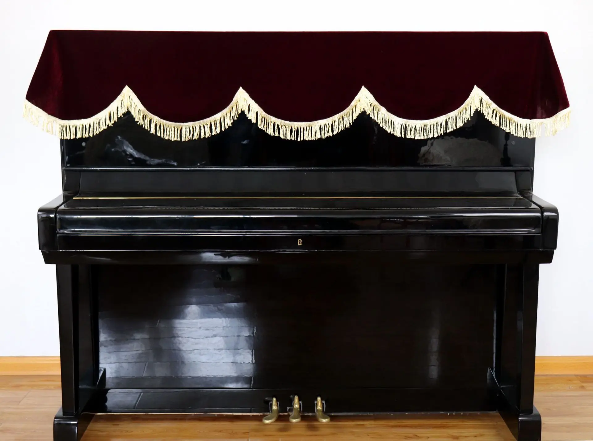 Высококачественный золотой Бархатный Чехол для фортепиано домашний набор для фортепиано Инструмент фортепиано Топ драпированный антипригарный серый чехол для фортепиано Рождественский подарок