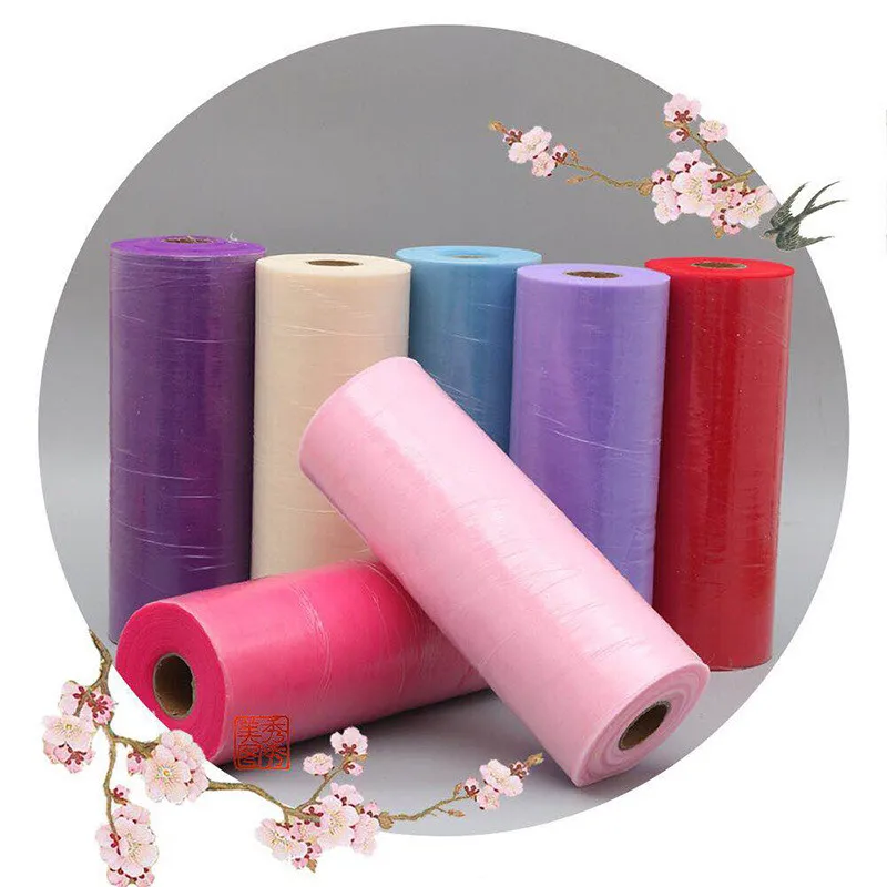  30 Cm 100 Yds Tulle Roll Spool Fabric for Baby Shower Table Skirt Wedding Party Decorations Organza