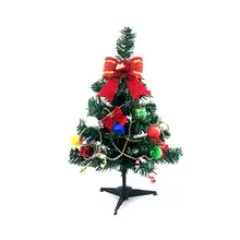 60 см, искусственная Рождественская елка, пластиковые рождественские украшения, держатель, основа для рождества, для дома, вечерние, Decortaion, зеленая миниатюрная елка U3