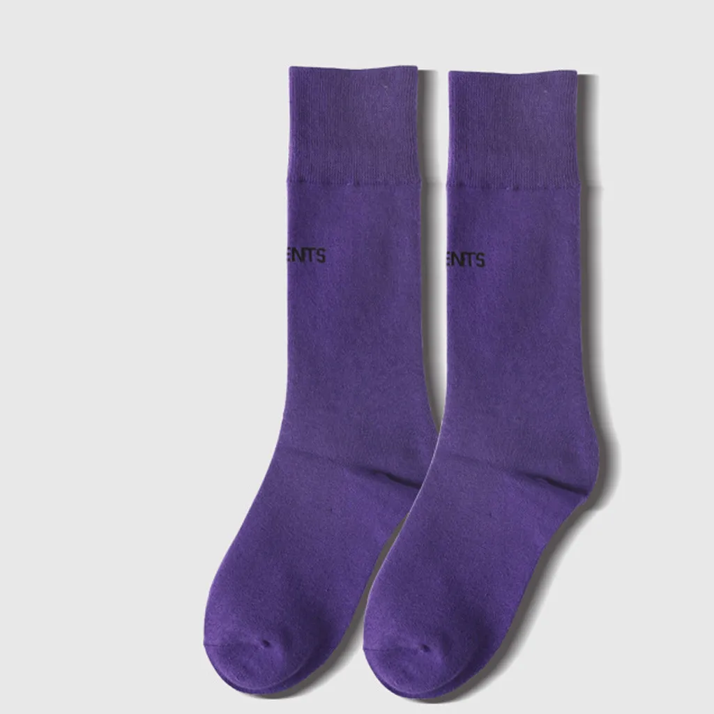 Зимние женские разноцветные яркие цвета длинные носки из хлопка носки-тапочки женские носки Harajuku женские подарочные футбольные носки для девочек