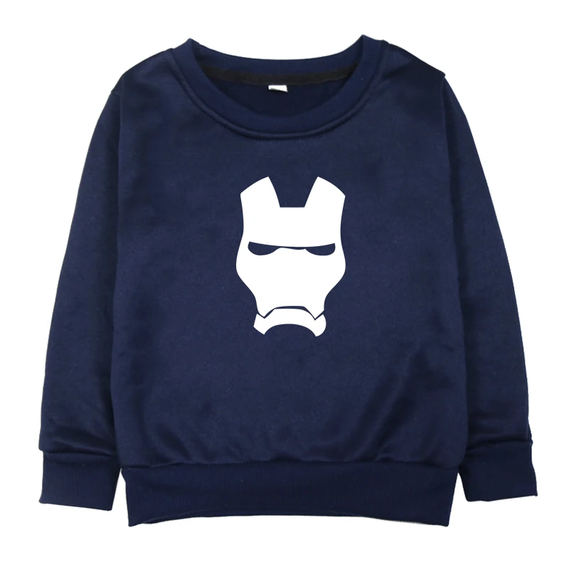 Iron Man Luminous Baby Boys Girls Sweatshirts Autumn Children Hoodies Long Sleeves Hoody Kids T-shirt Clothes Bluzy Chlopiece - Цвет: Hoodies 9