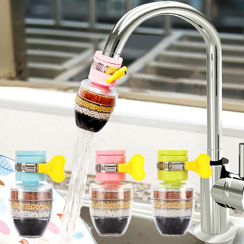

1pcs Mini Kitchen Faucet Tap Water Purifier Home Accessories Water Clean Purifier Filter with Filtration Cartridge 16-19mm1