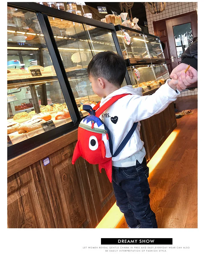 Infant anti-lost shoulder bag shark small backpack 1-3 years old |