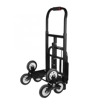 

Stair Climber Hand Truck, SOLID RUBBER TIRES-440LBS Barrow Hand Truck Bracket Roll Cart Trolley Household tool